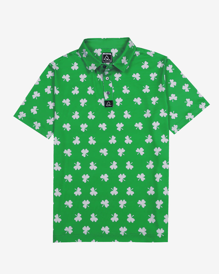 Deolax Golf Shirts For Men Fighting Irish Print Funny Polo Shirts