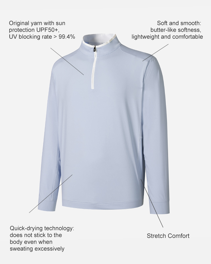 Deolax Player Performance Quarter Zip - Blue