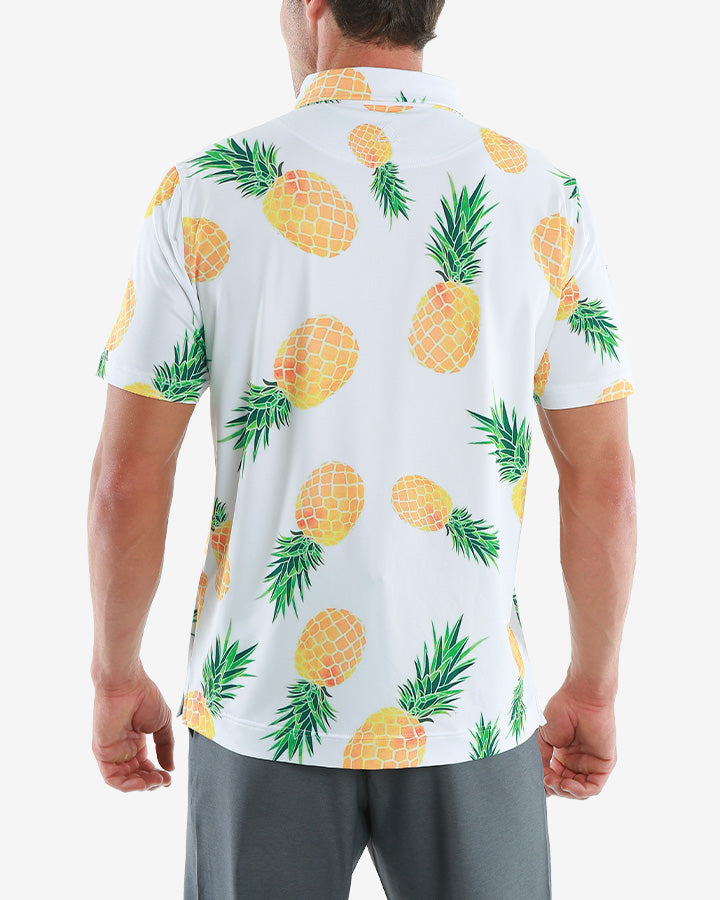 Pineapple Hawaiian Shirt White