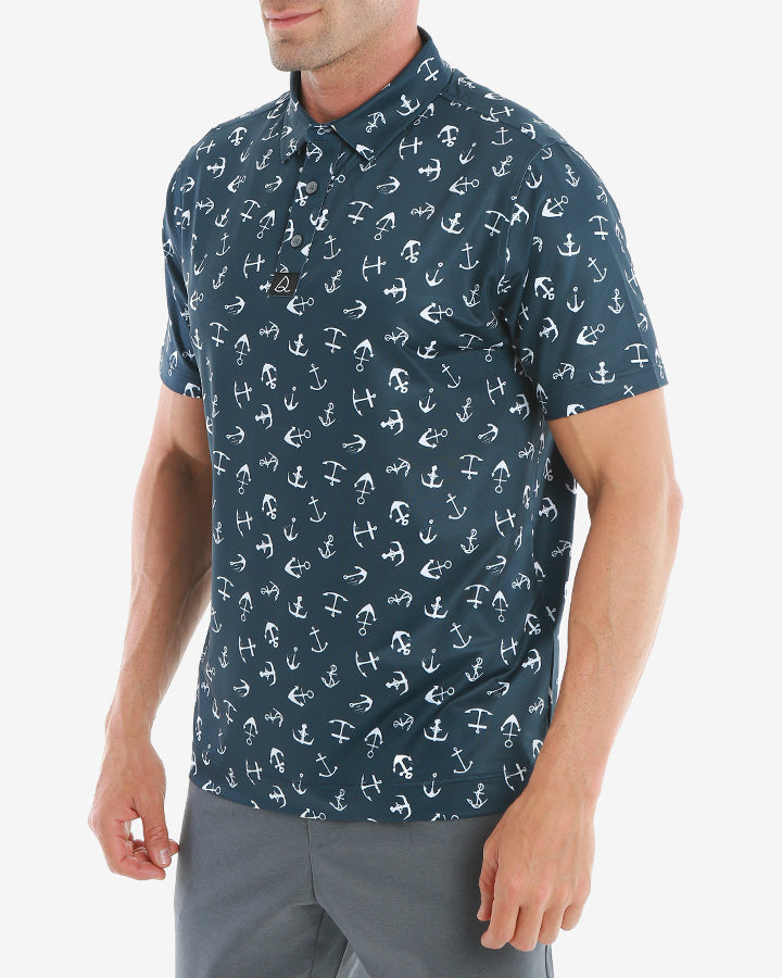 anchor print shirt mens