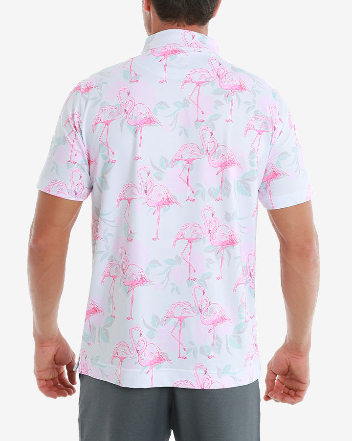 Short Sleeve Stretch Polo (Flamingo) – FitzOne Golf Perfection