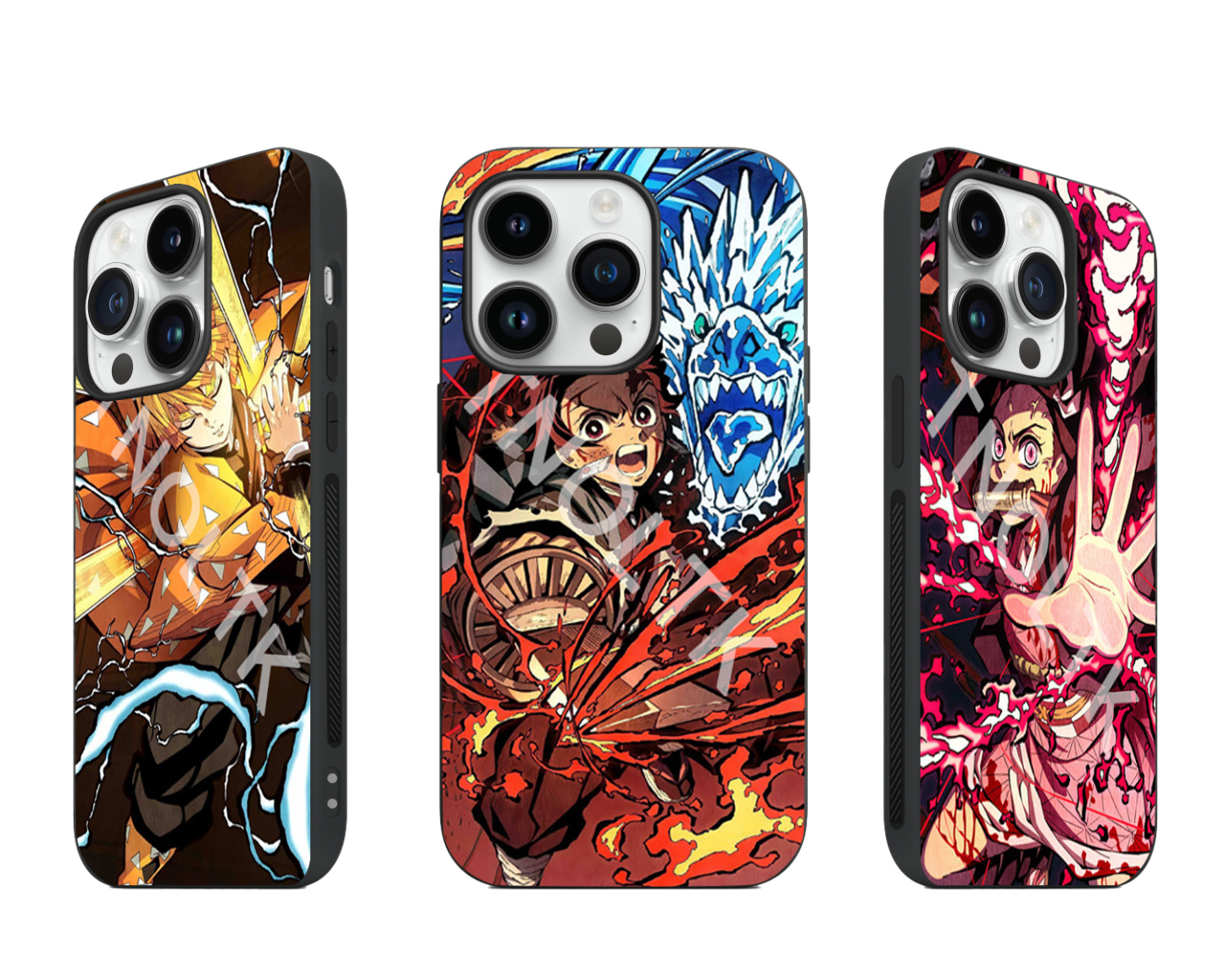 3D Motion iPhone Demon Slayer Anime Phone Cases