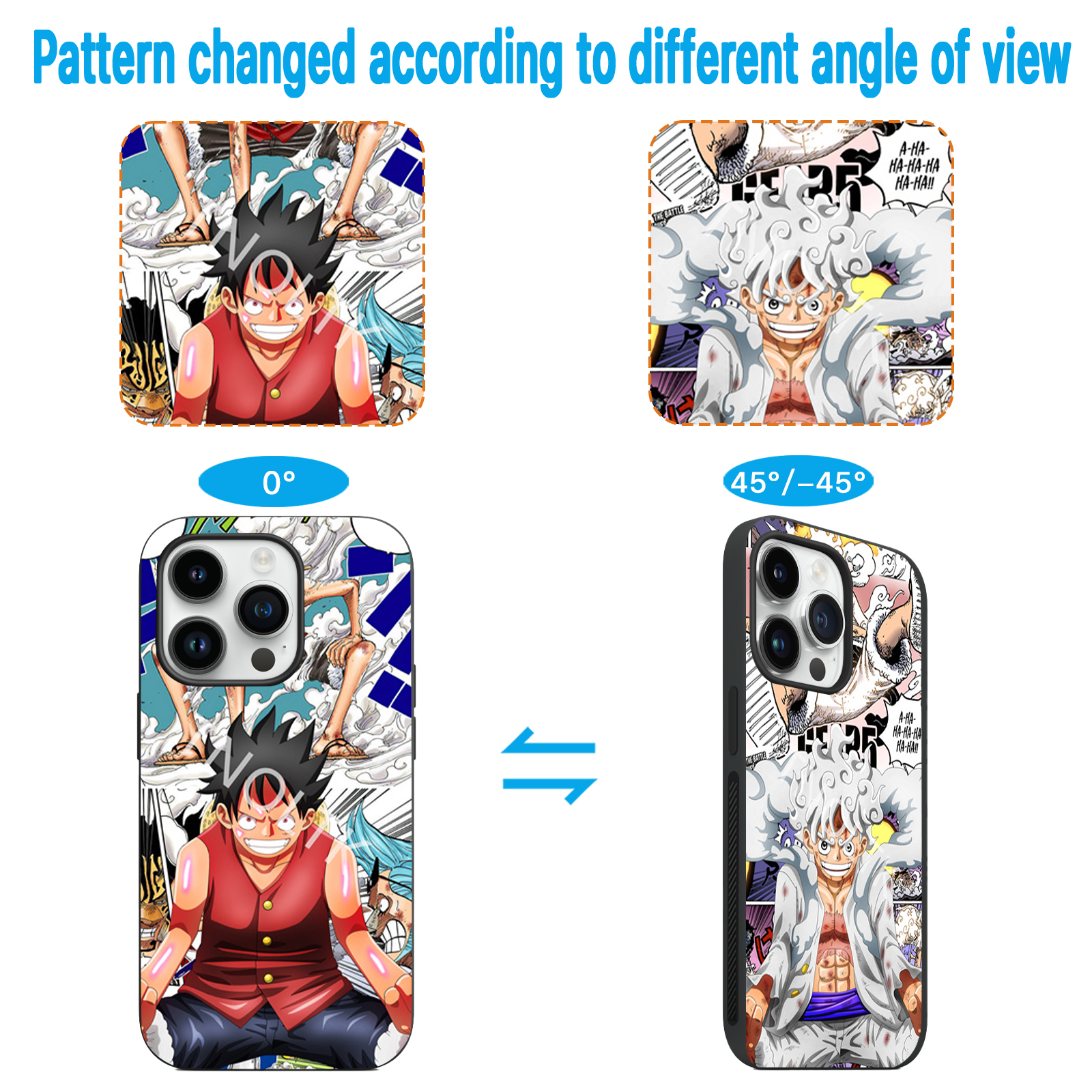 3D Motion iPhone One Piece Anime Phone Cases