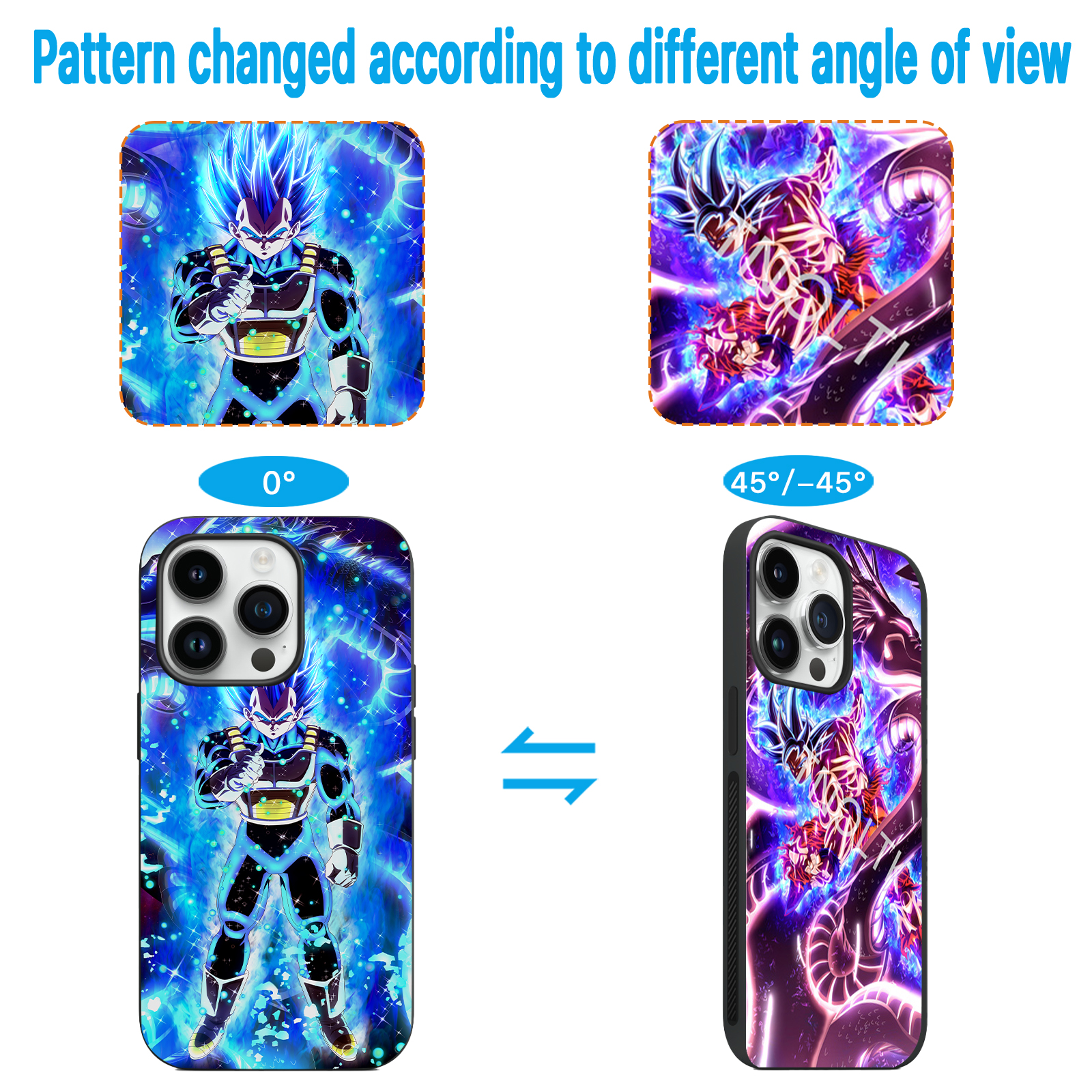 3D Motion iPhone Dragon ball Anime Phone Cases