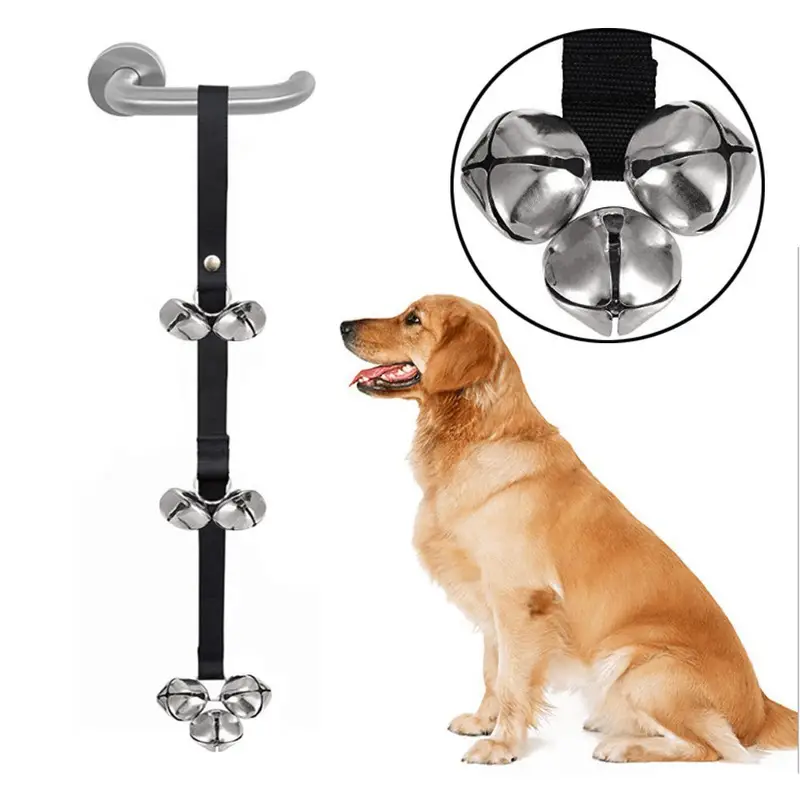 dog doorbell for training adjustable puppy doorbells premium doggy train tools pet supplies details 0
