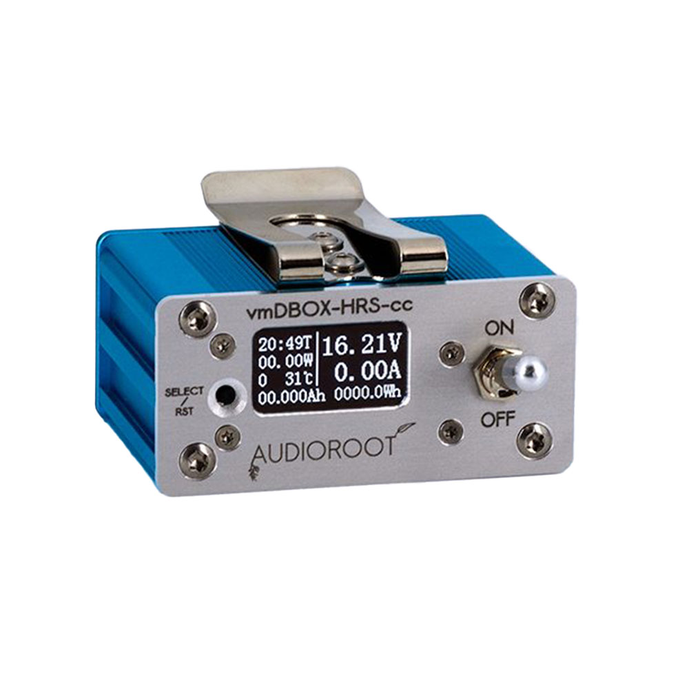 Audioroot vmDBOX Power Distributor with Volt/amp/Ah meter - Hirose Connectors-Pinknoise Systems