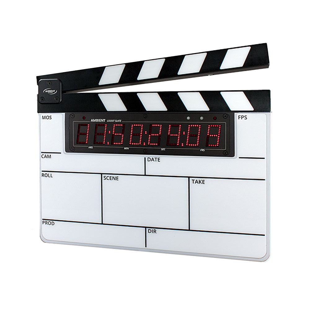 Ambient ACN-LS2 LockitSlate Take 2 Timecode Clapperboard-Pinknoise Systems