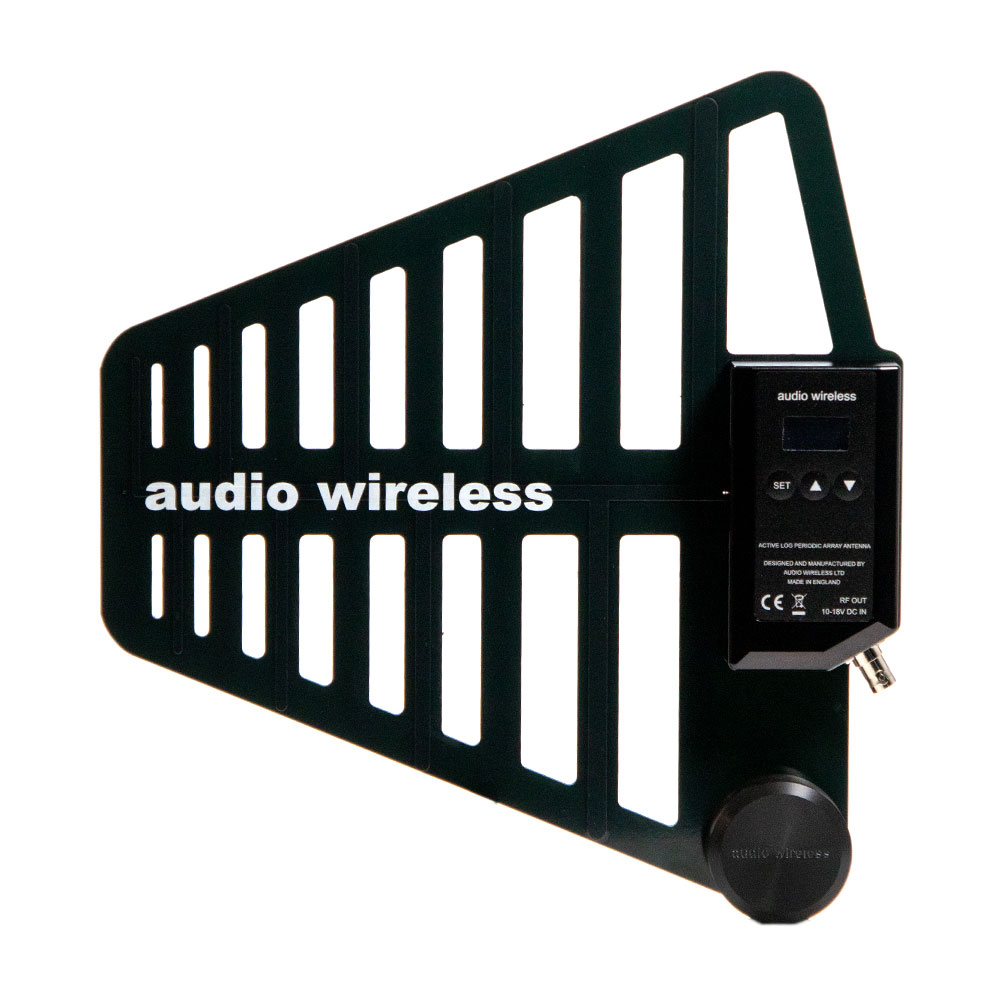 Audio Wireless LPDA-A-WB Active Antenna-Pinknoise Systems
