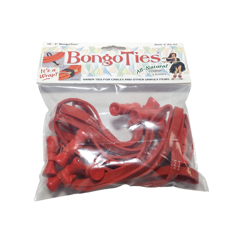 Bongo Ties Multi-Purpose Elastic Ties (10 Pack)-Pinknoise Systems