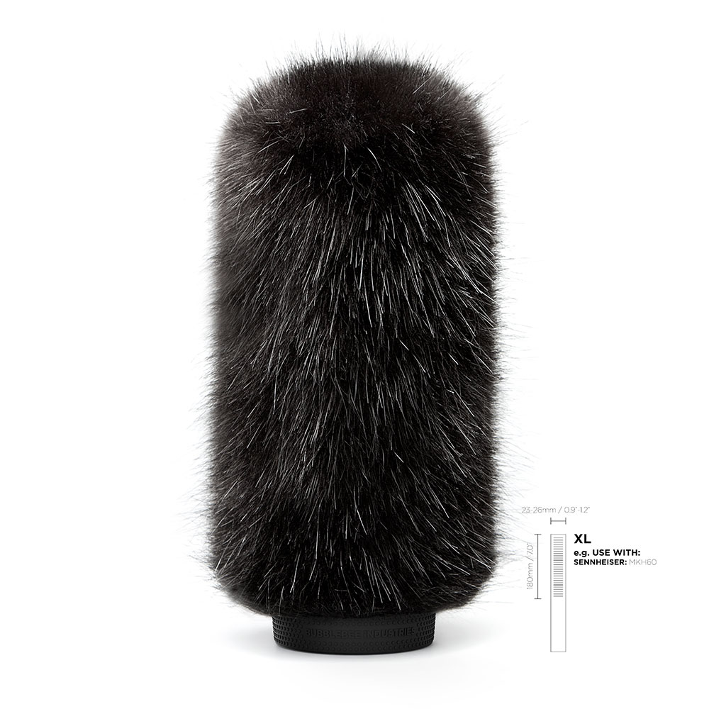 Bubblebee The WindKiller Fur Windshield (Select Size)-Pinknoise Systems