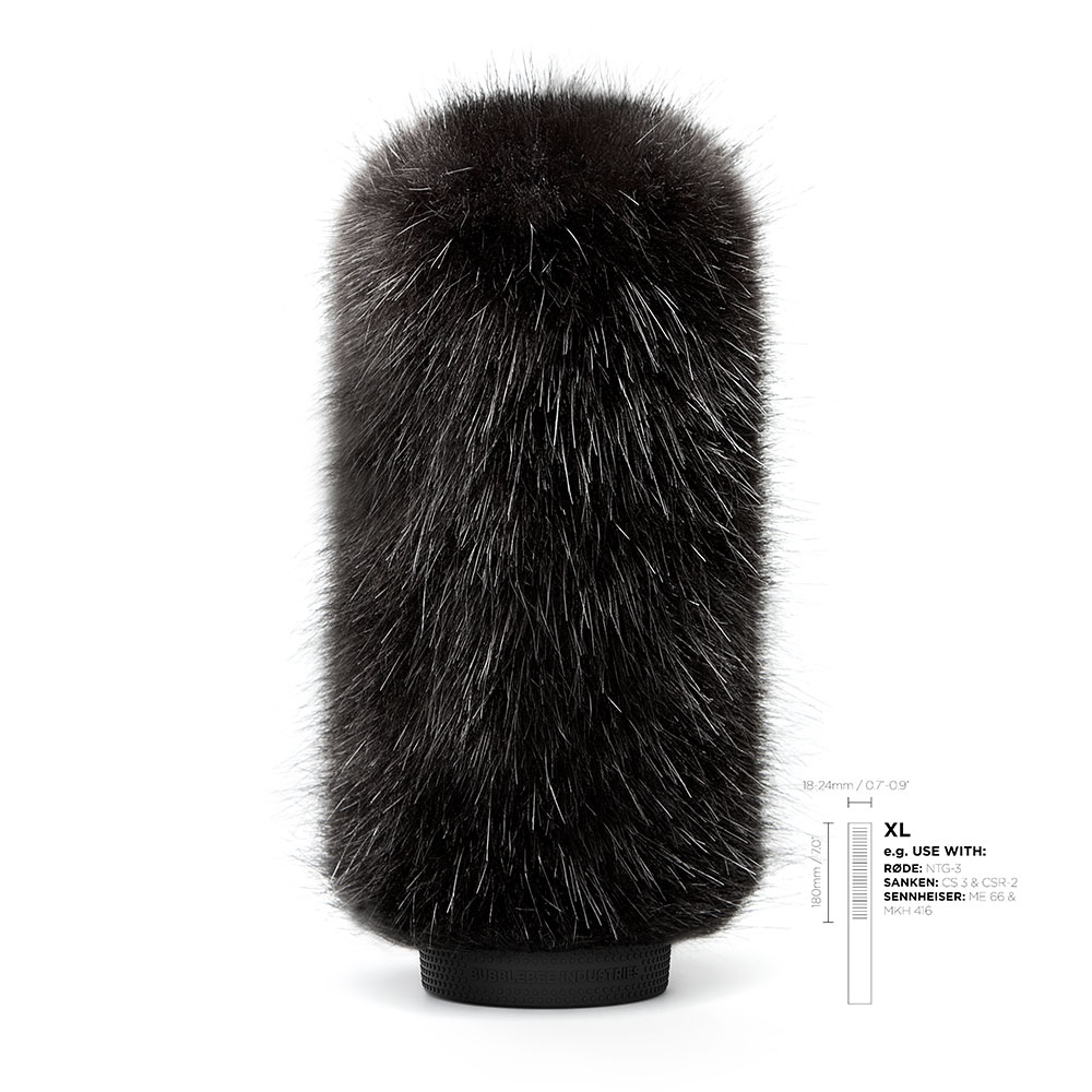 Bubblebee The WindKiller Fur Windshield (Select Size)-Pinknoise Systems