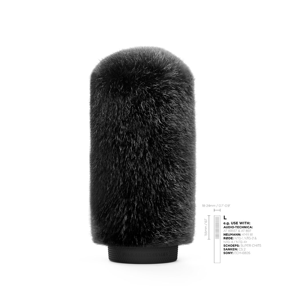 Bubblebee The WindKiller Fur Windshield (Select Size)-Pinknoise Systems