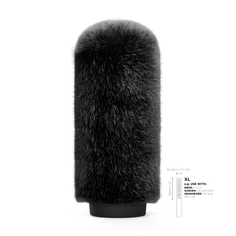 Bubblebee The WindKiller Fur Windshield (Select Size)-Pinknoise Systems