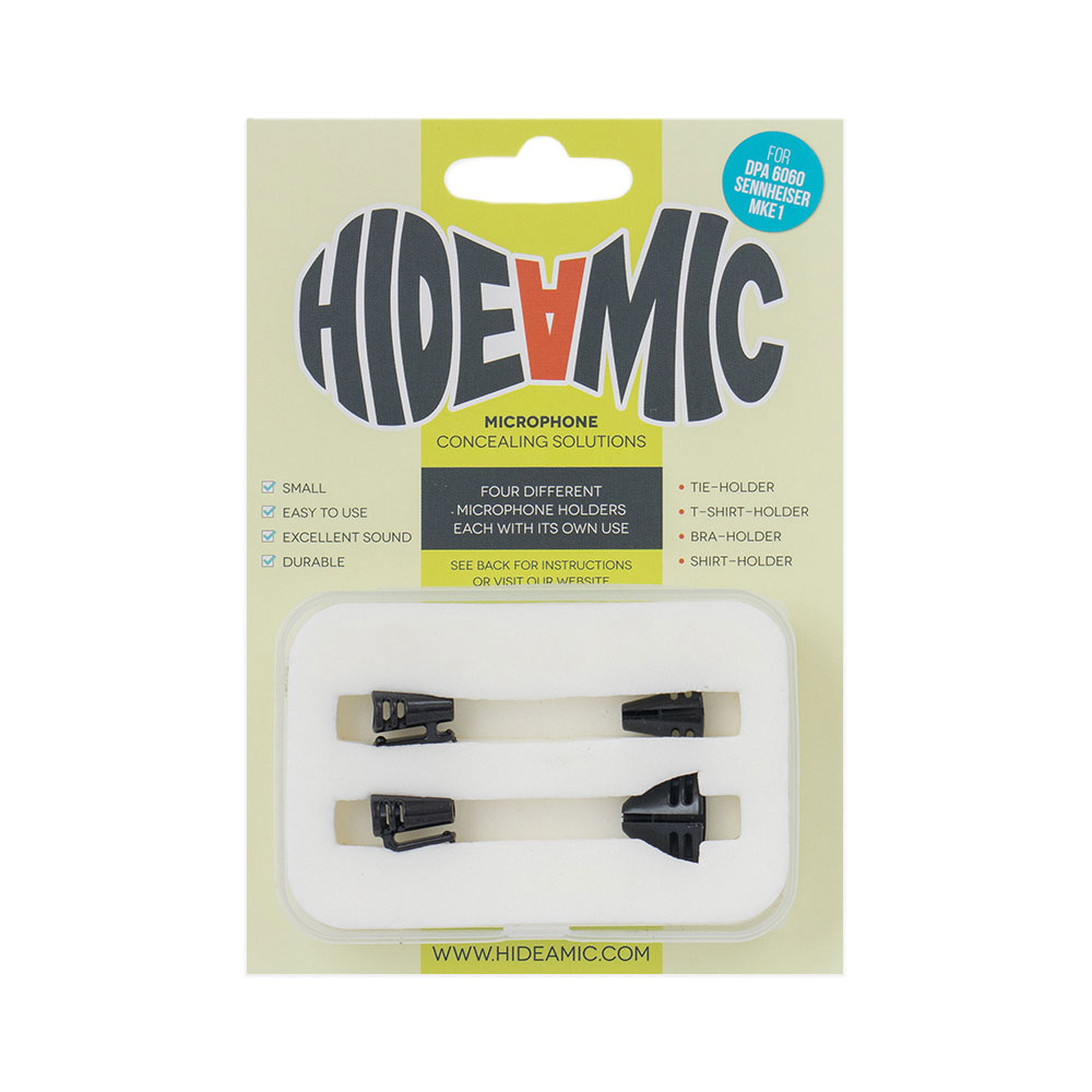 Hide-A-Mic DPA 6060/MKE1 Lavalier Microphone Holders (Complete Set of 4)-Pinknoise Systems