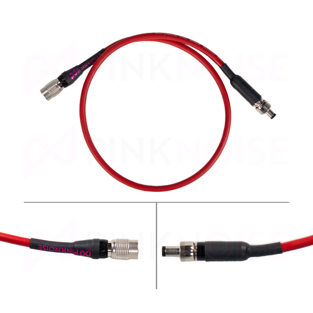 Pinknoise Custom Power Cable Locking DC 2.5 - 4-pin Hirose-Pinknoise Systems