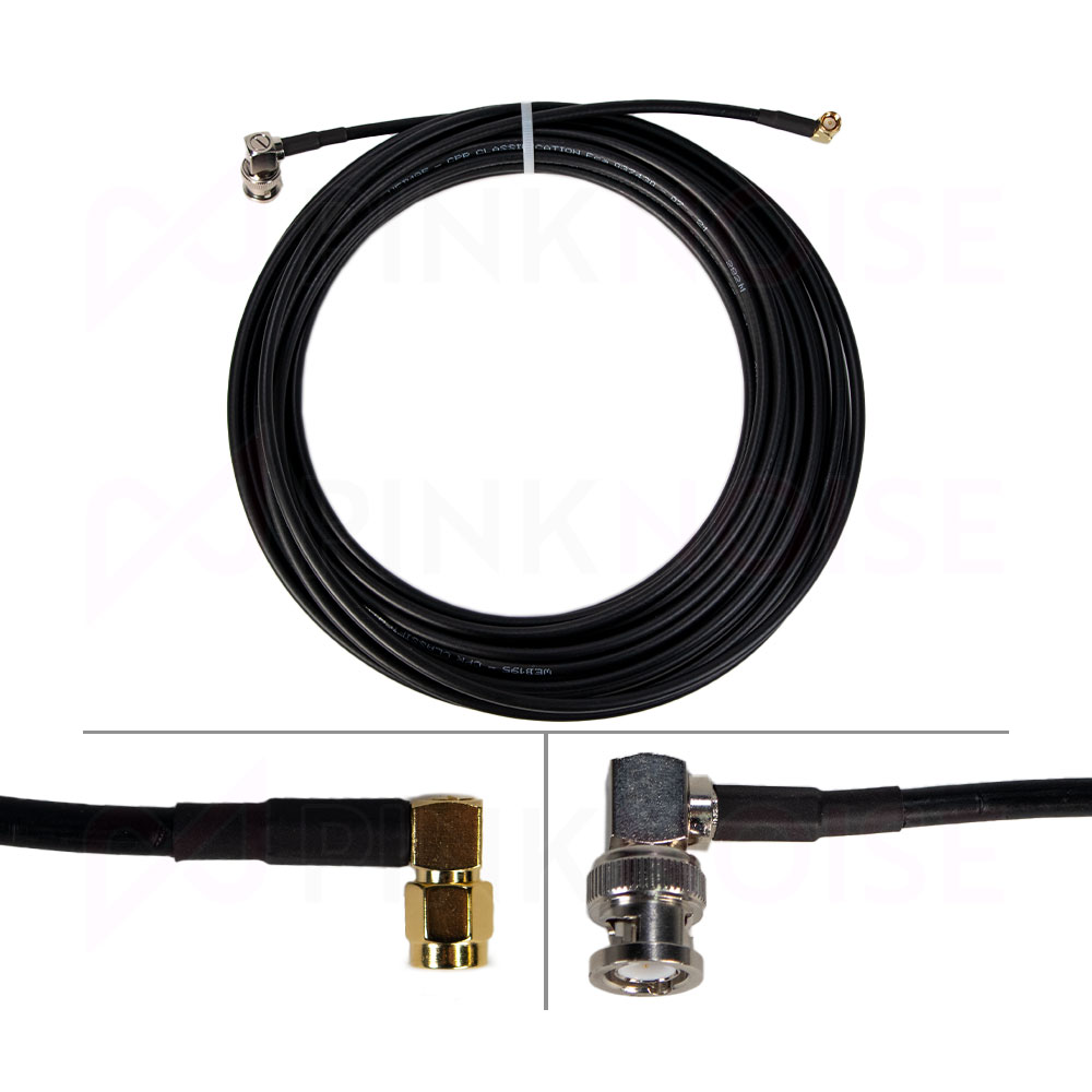 Pinknoise Custom BNC-SMA LBC 195 Low Loss Cable (Select Variant)-Pinknoise Systems