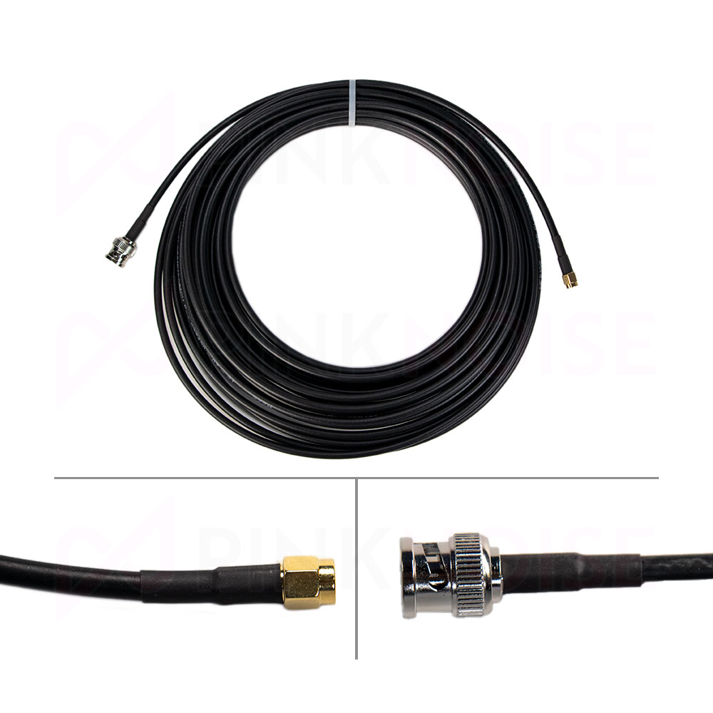 Pinknoise Custom BNC-SMA LBC 195 Low Loss Cable (Select Variant)-Pinknoise Systems