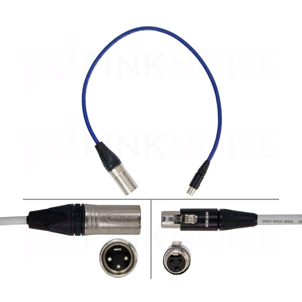 1 x Pinknoise Custom TA3 to XLR 40cm (Male) for Sound Devices