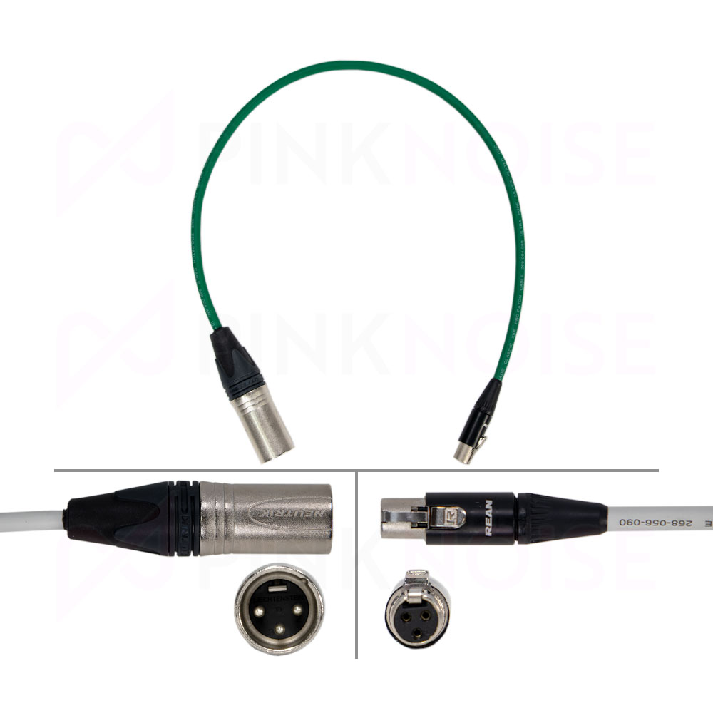 1 x Pinknoise Custom TA3 to XLR 40cm (Male) for Sound Devices