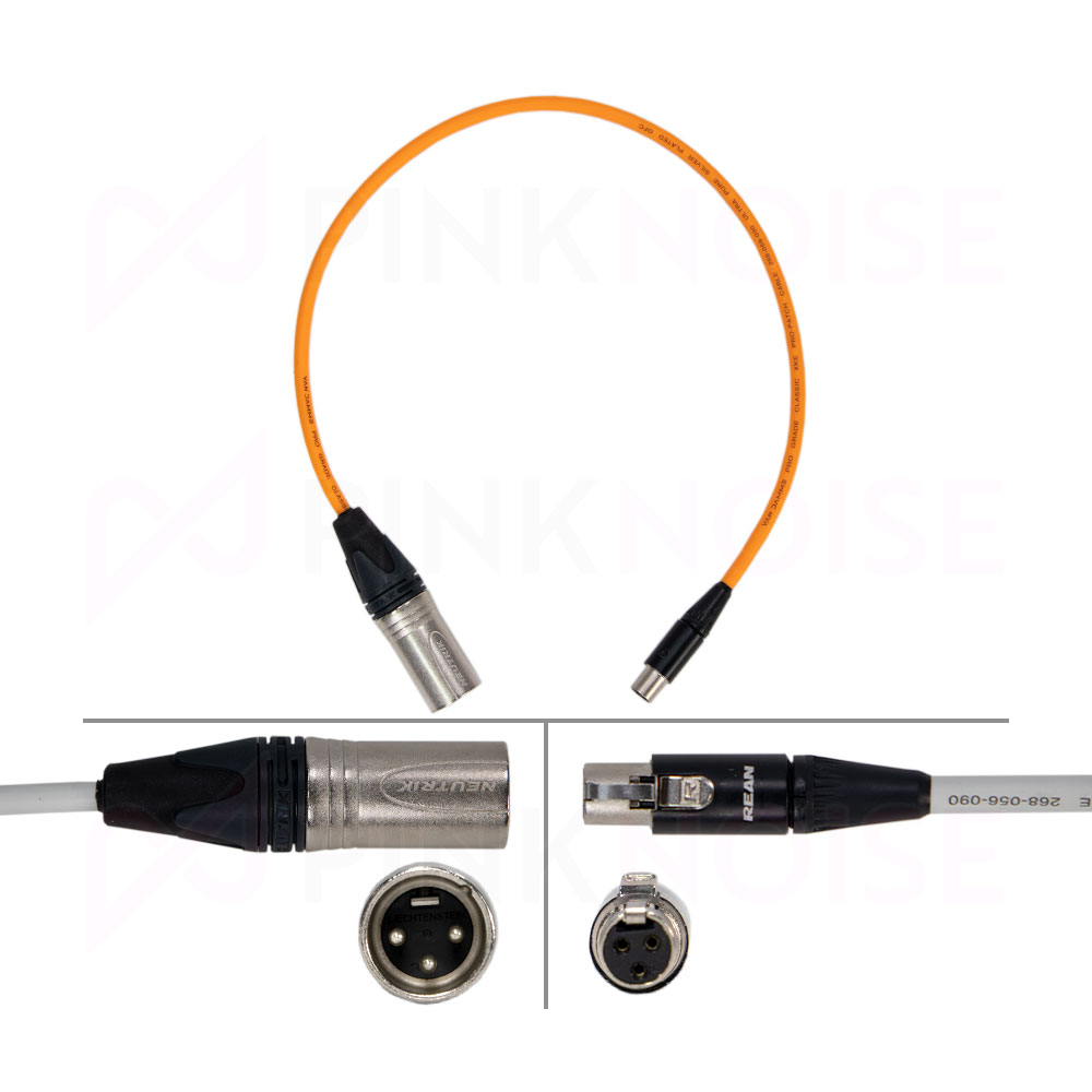 1 x Pinknoise Custom TA3 to XLR 40cm (Male) for Sound Devices