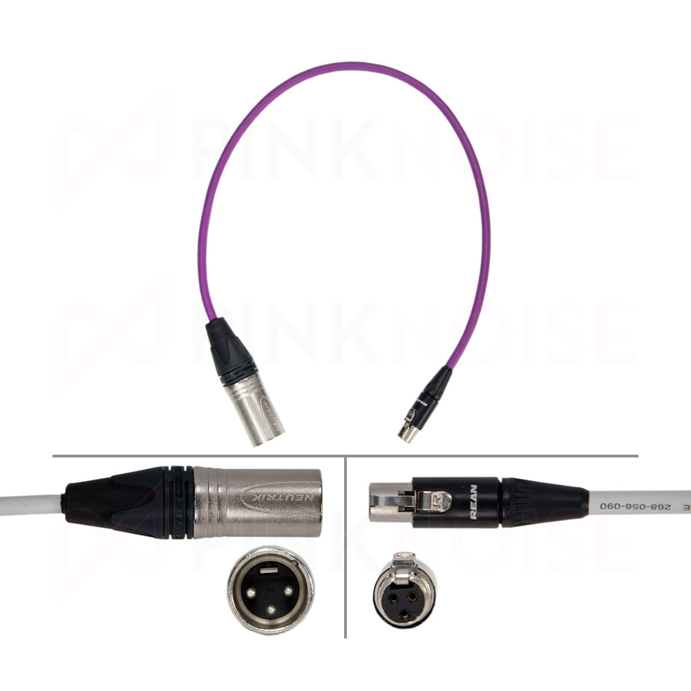 1 x Pinknoise Custom TA3 to XLR 40cm (Male) for Sound Devices