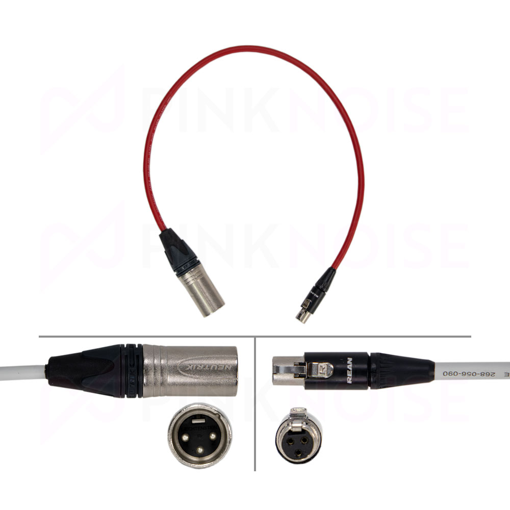 1 x Pinknoise Custom TA3 to XLR 40cm (Male) for Sound Devices