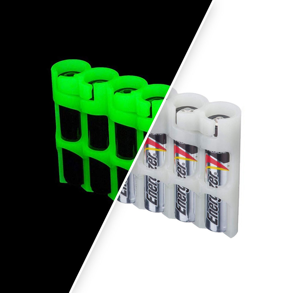 Powerpax 6-Pack AAA Battery Caddy (Various Colours)