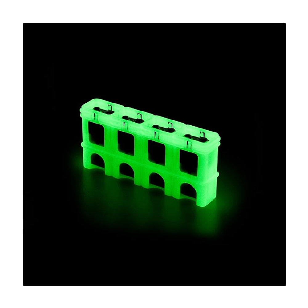 Powerpax Slimline 4-Pack 9V Battery Caddy (Various Colours)