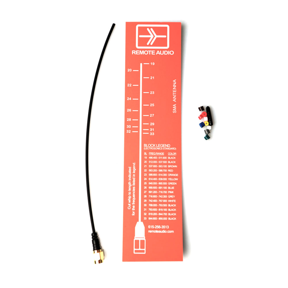 Remote Audio Flexible Whip Antenna Kit (SMA/BNC)-Pinknoise Systems