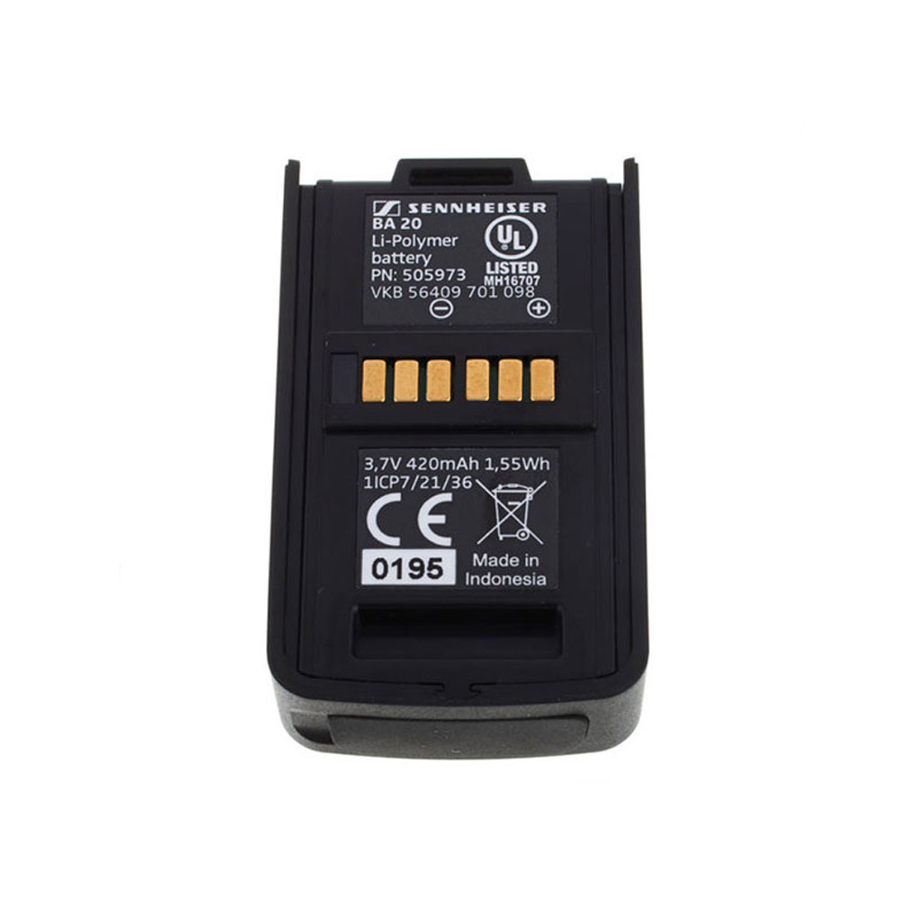 Sennheiser BA20 Battery for Sennheiser EKP AVX-Pinknoise Systems