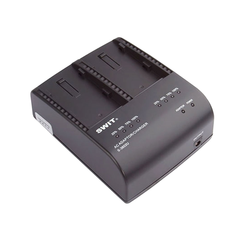 Swit S-3602F 2-ch SONY NP-F Charger and Adaptor-Pinknoise Systems