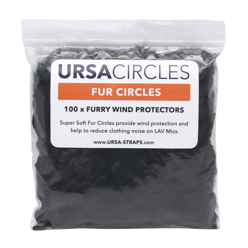 URSA Fur Circles Mini Windshields for Lavalier Microphone (Pack of 100)-Pinknoise Systems