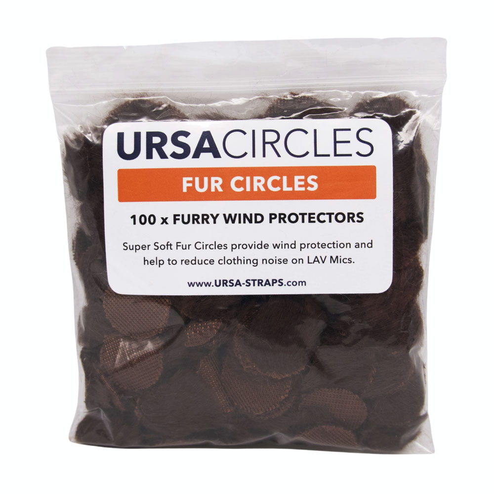URSA Fur Circles Mini Windshields for Lavalier Microphone (Pack of 100)-Pinknoise Systems