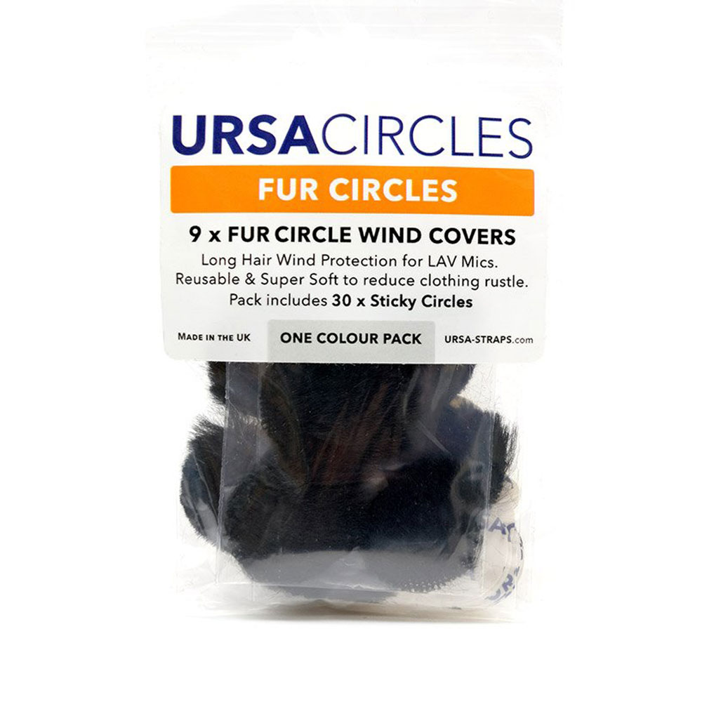 URSA Fur Circles Mini Windshields for Lavalier Microphone (Pack of 9)-Pinknoise Systems