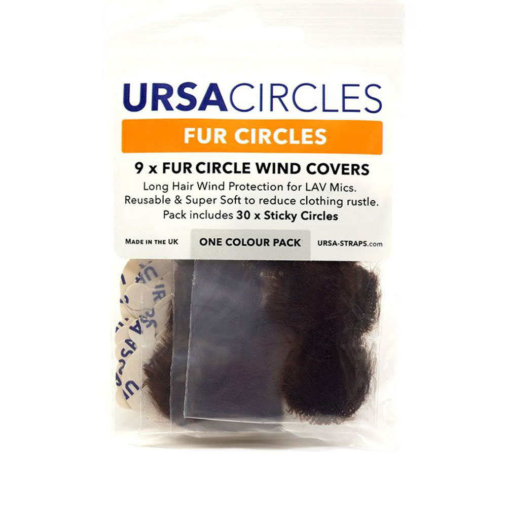 URSA Fur Circles Mini Windshields for Lavalier Microphone (Pack of 9)-Pinknoise Systems