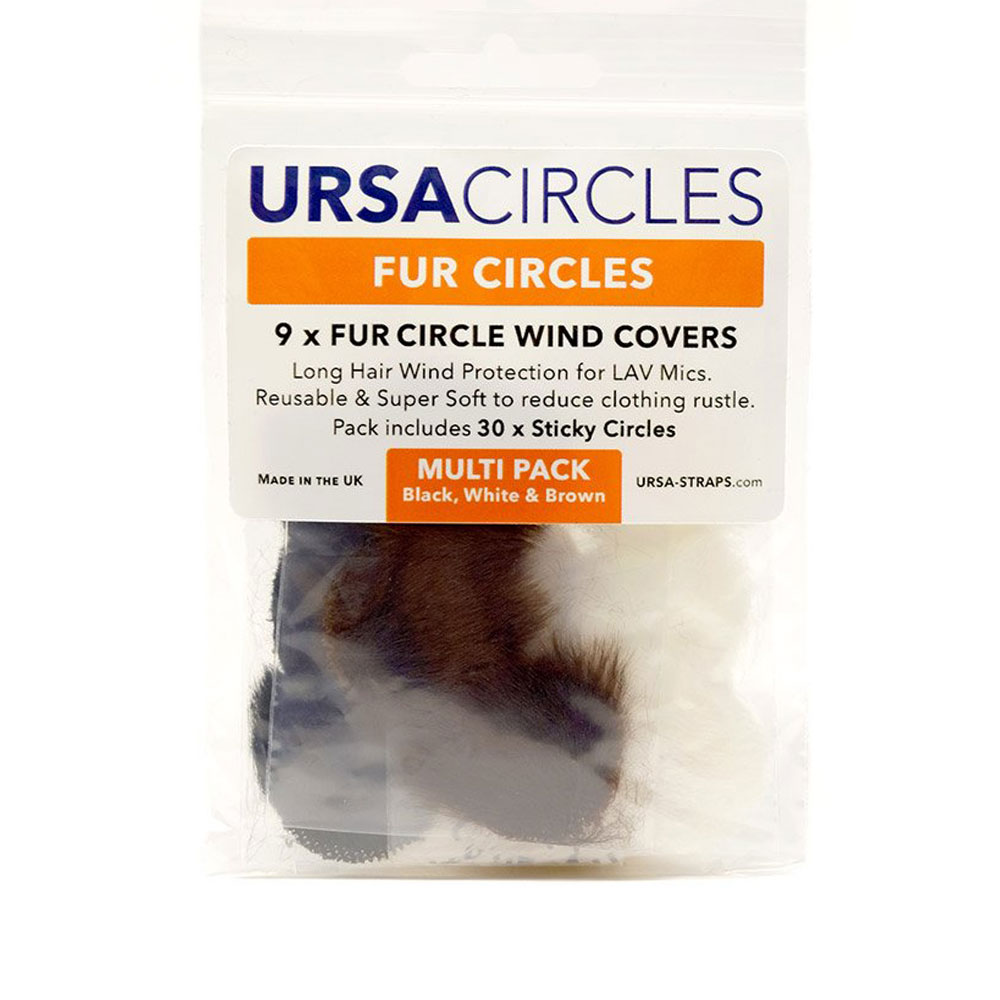 URSA Fur Circles Mini Windshields for Lavalier Microphone (Pack of 9)-Pinknoise Systems