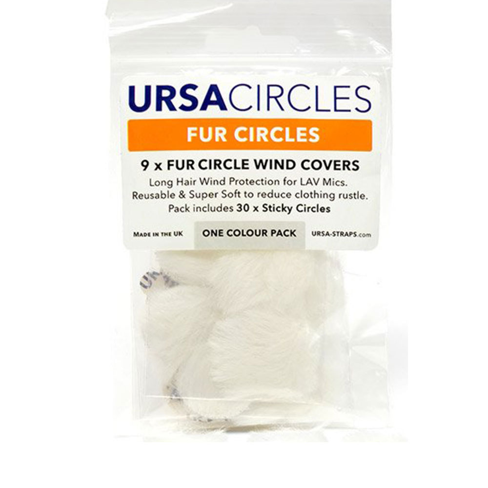 URSA Fur Circles Mini Windshields for Lavalier Microphone (Pack of 9)-Pinknoise Systems