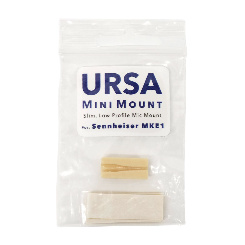 URSA Mini Mount MKE1 Low Profile Lavalier Mounting Solution for Sennheiser MKE1-Pinknoise Systems