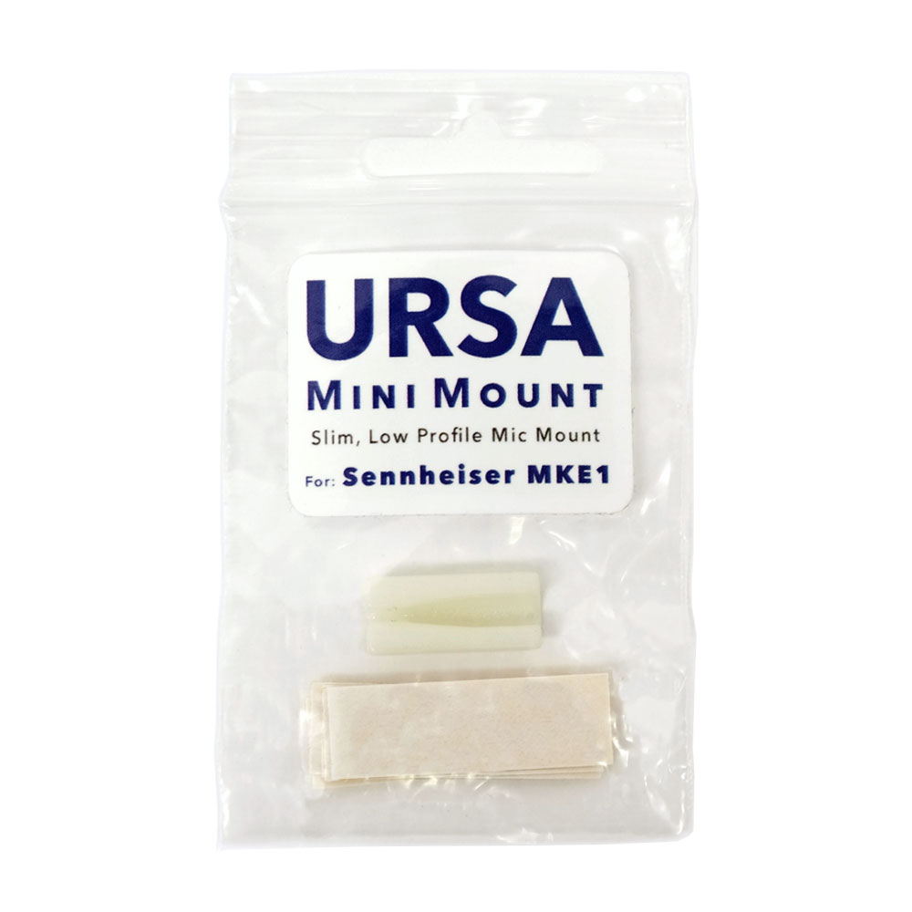 URSA Mini Mount MKE1 Low Profile Lavalier Mounting Solution for Sennheiser MKE1-Pinknoise Systems