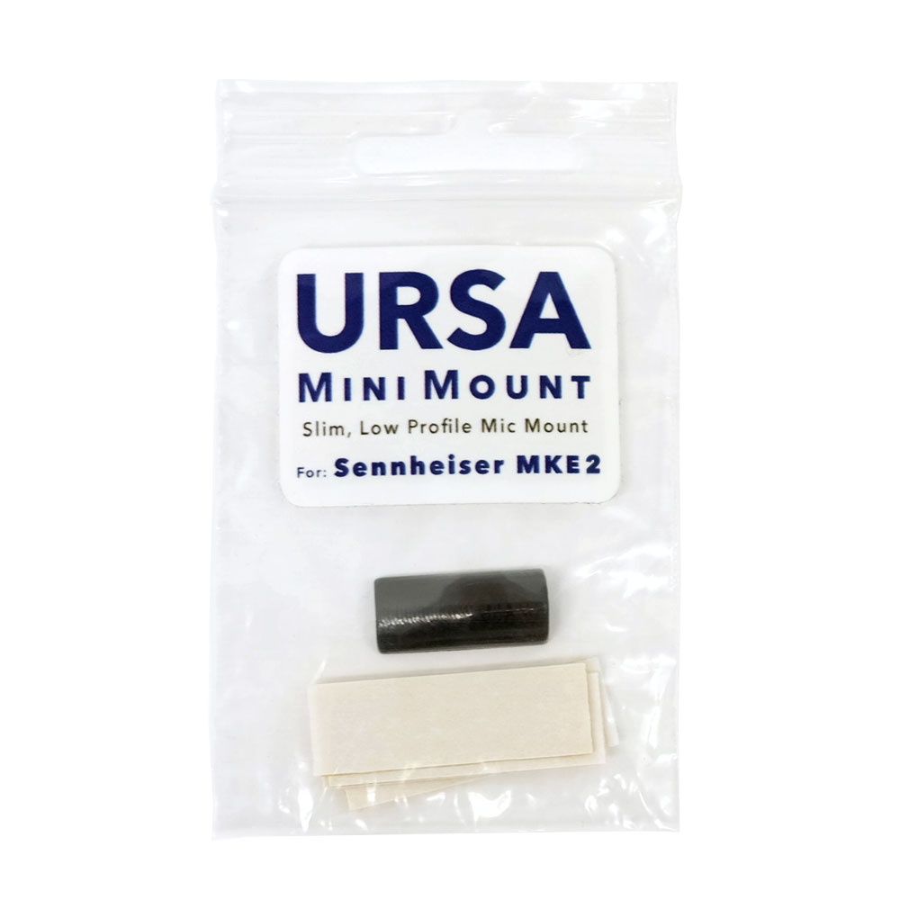 URSA Mini Mount MKE2 Low Profile Lavalier Mounting Solution for Sennheiser MKE2-Pinknoise Systems