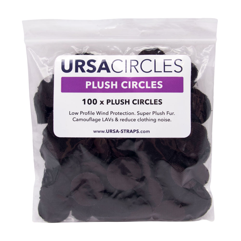 URSA Plush Circles Low Profile Short Furs for Light Wind Protection (Pack of 100)-Pinknoise Systems