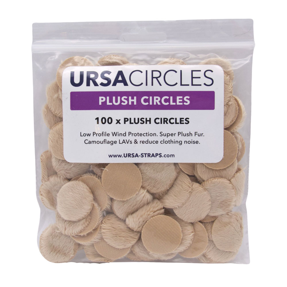 URSA Plush Circles Low Profile Short Furs for Light Wind Protection (Pack of 100)-Pinknoise Systems