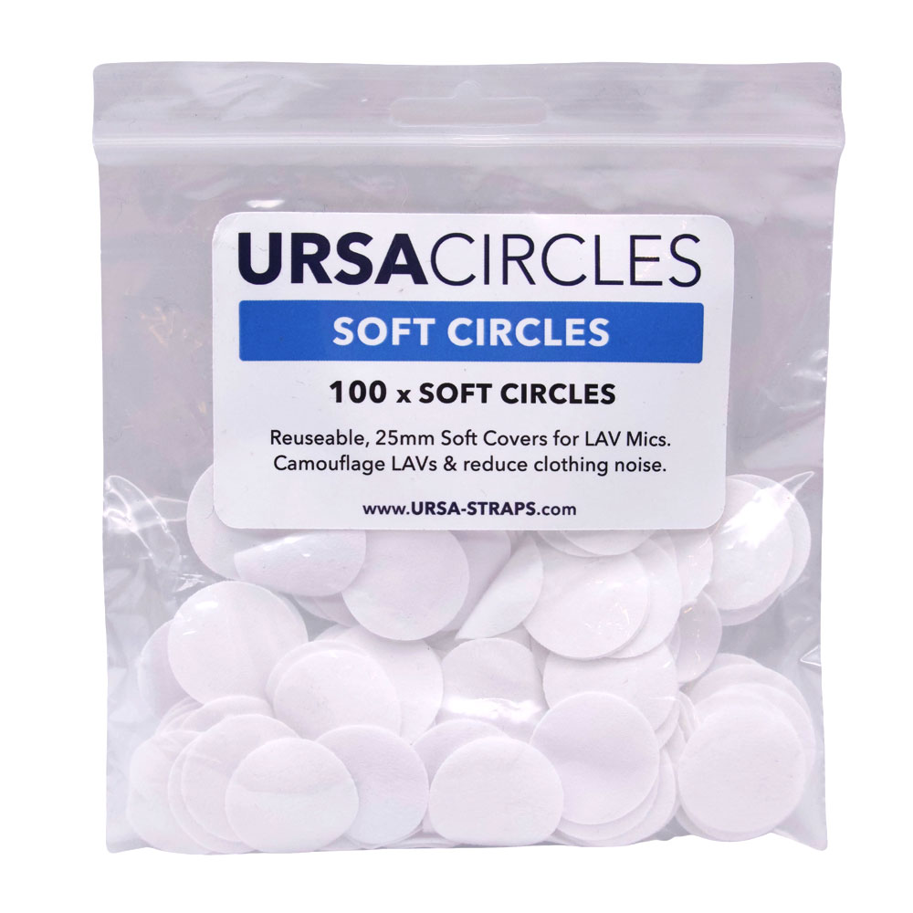 URSA Soft Circles Lavalier Microphone Cover (Pack of 100)-Pinknoise Systems