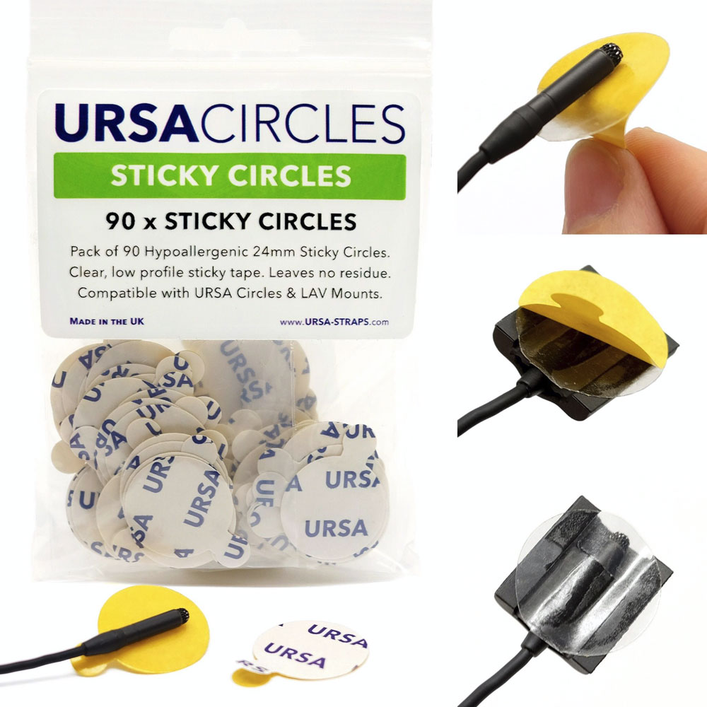 URSA Sticky Circles for Lavalier Microphones (Pack of 90)