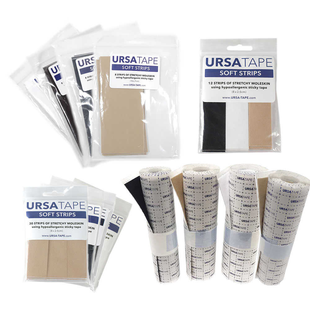 URSA Tape Soft Strips of Stretchy Moleskin Tape for Lavalier Microphones-Pinknoise Systems