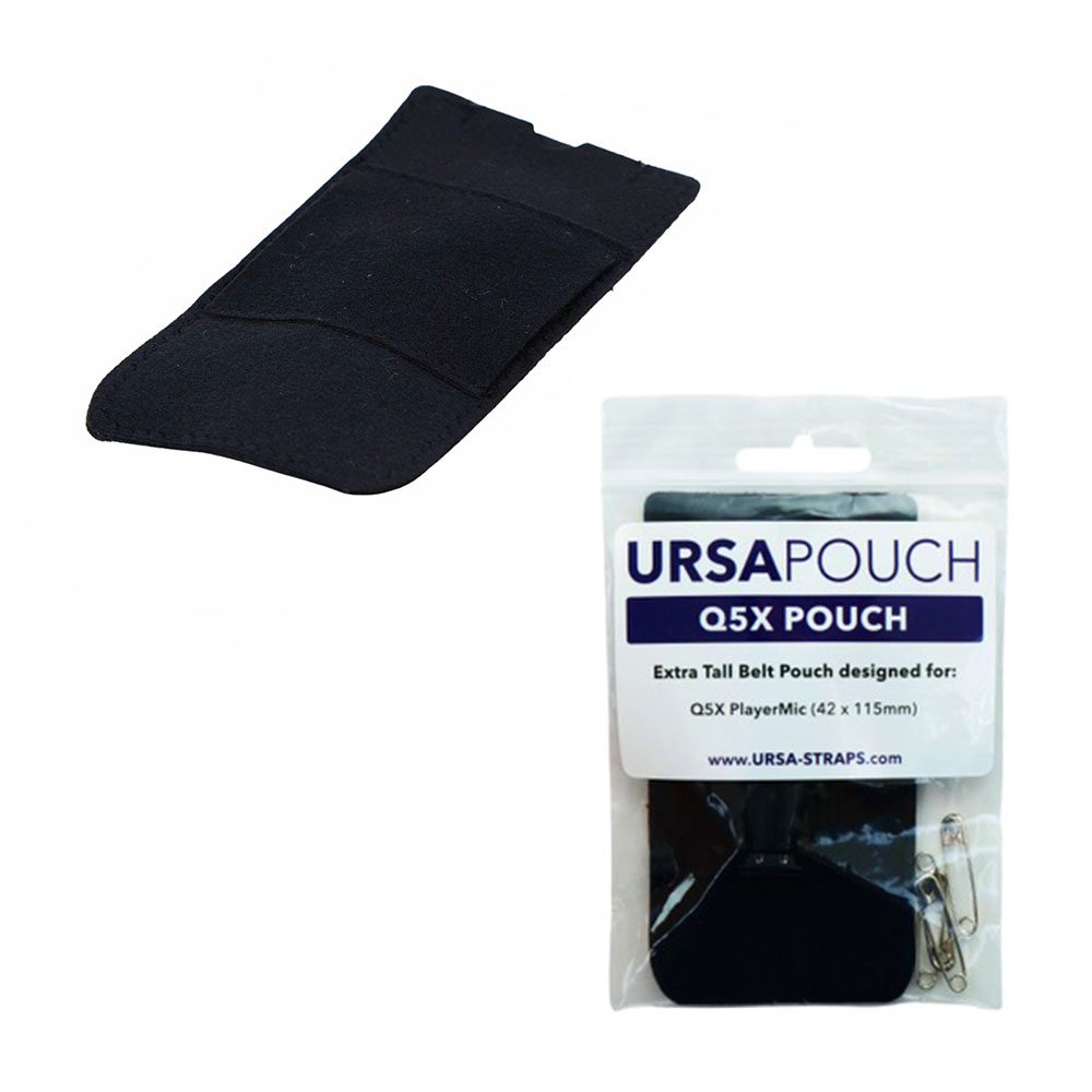 URSA Transmitter Extra Tall Pouch for Belts or Bras (Pouch Only) for Q5X PlayerMic-Pinknoise Systems