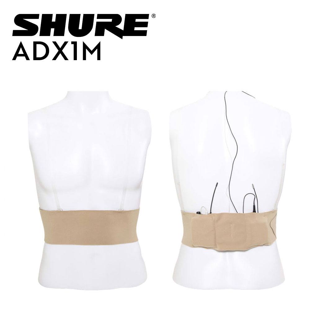 Viviana Extreme Double Pouch Waist Belt for Shure ADX1M-Pinknoise Systems