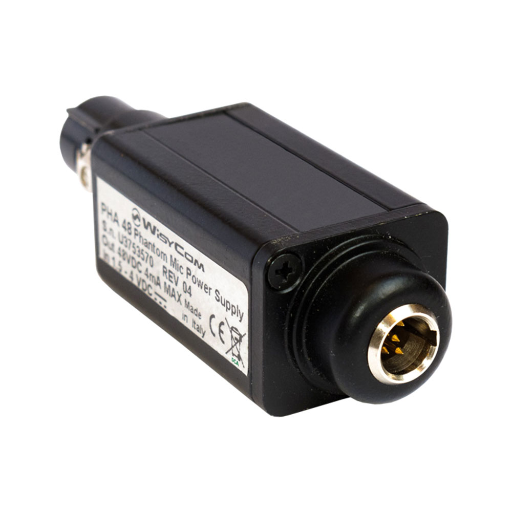 Wisycom PHA48 Plug-On 48V Phantom Power Adapter