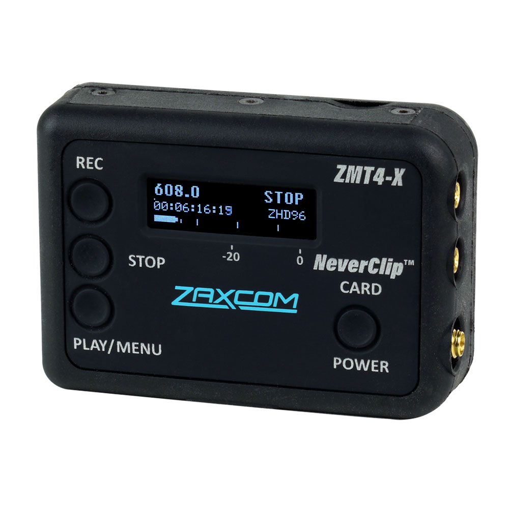 Zaxcom ZMT4-X Ultra Small Digital Wideband Transmitter w/ Internal Recording-Pinknoise Systems