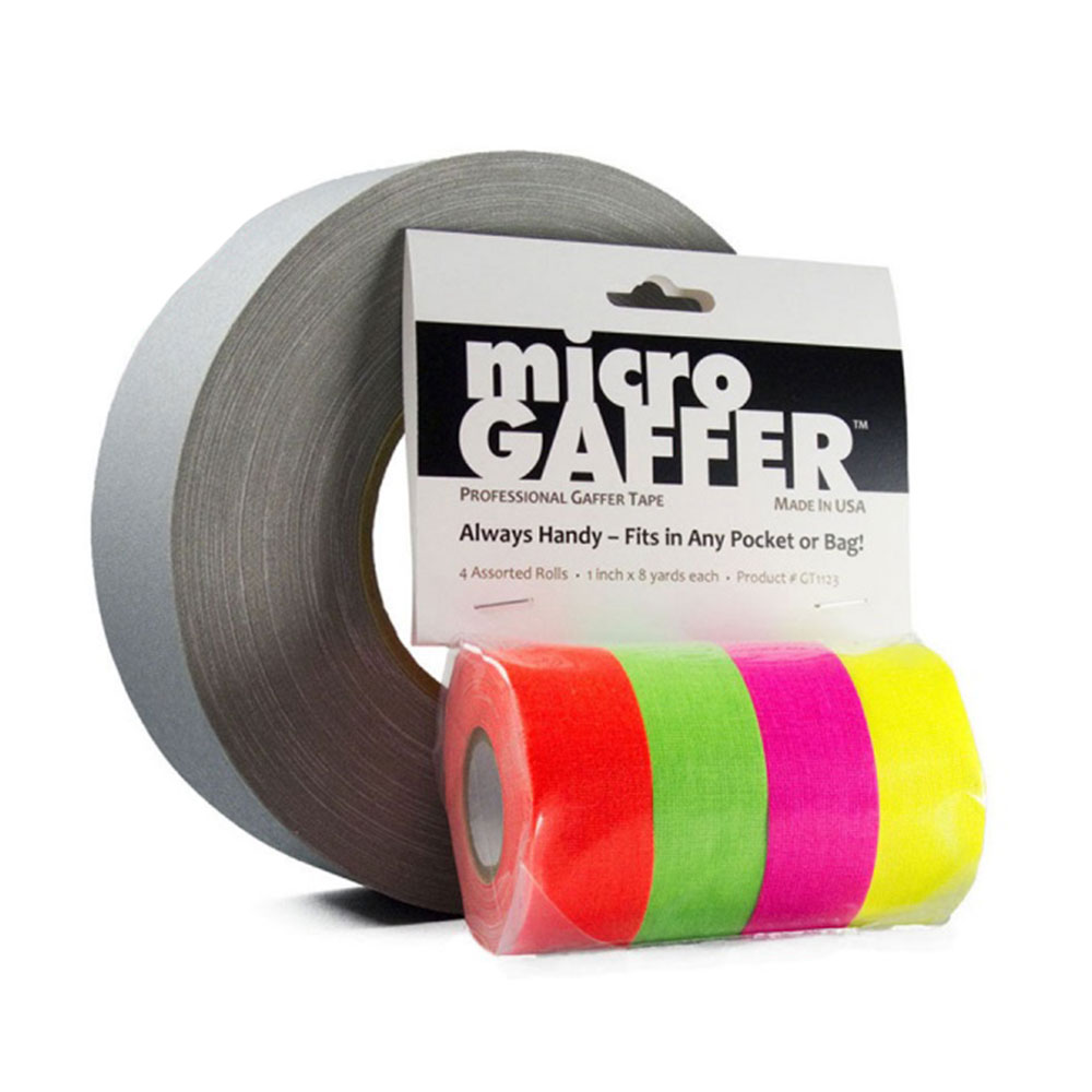 microGAFFER 4-Pack Compact Gaffer Tape (Various Colours)-Pinknoise Systems